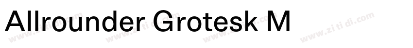 Allrounder Grotesk M字体转换